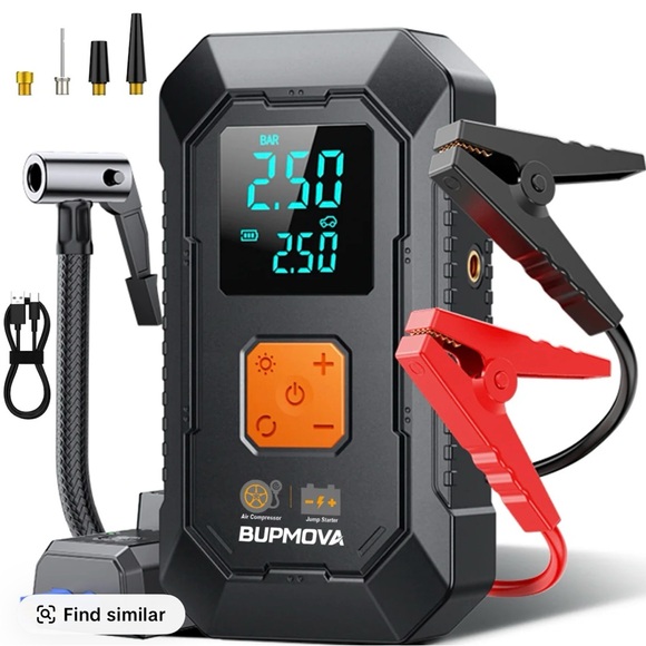 Black Portable Jump Starter 7000A